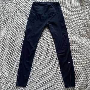 Black Lululemon Fast and free leggings